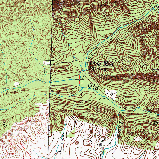 Topographic Map of The Doublings Branch, TN