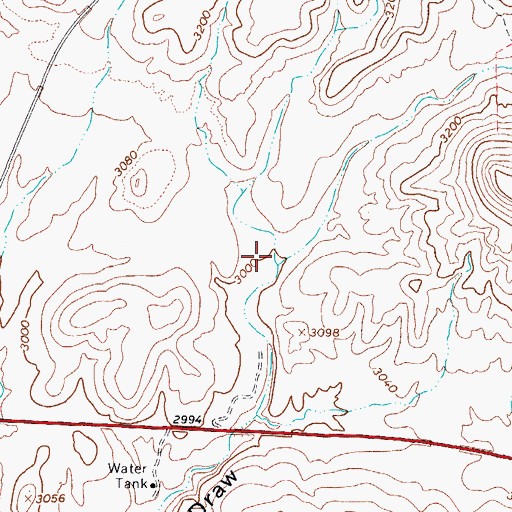 Topographic Map of Triplet Wash, AZ