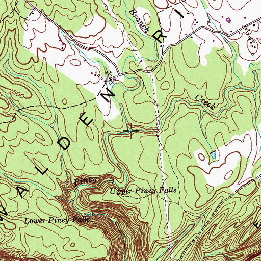 Topographic Map of Thompson Branch, TN