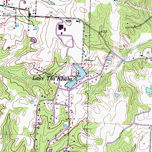 Topographic Map of Lake Tia Khata, TN