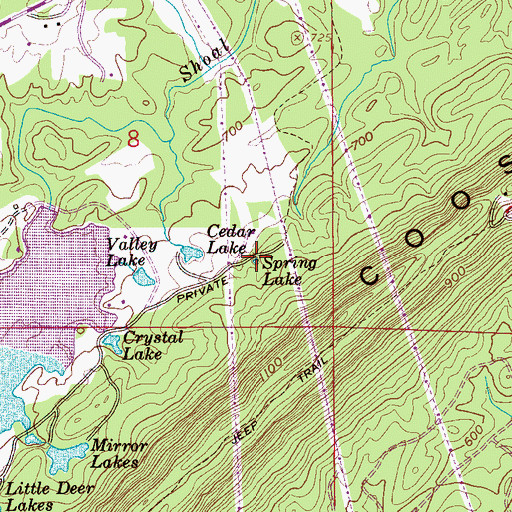 Topographic Map of Spring Lake, AL