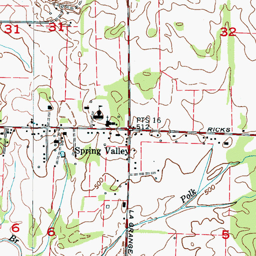 Topographic Map of Spring Valley, AL