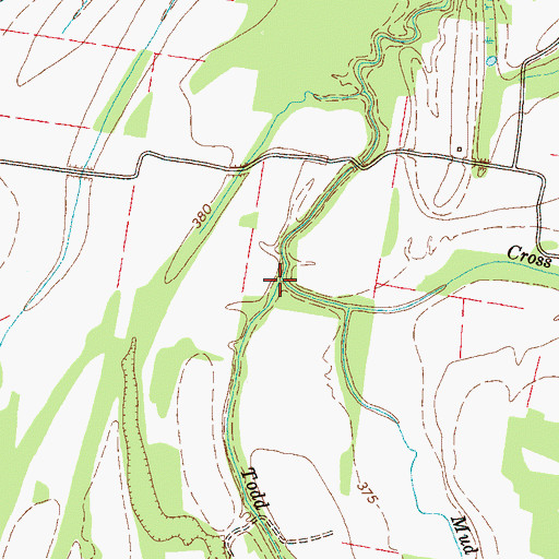 Topographic Map of Todd Slough, TN