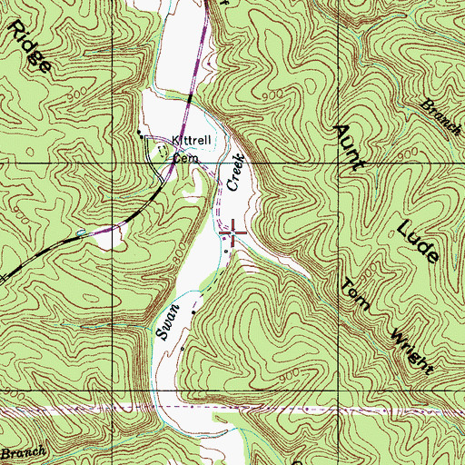 Topographic Map of Tom Wright Hollow, TN