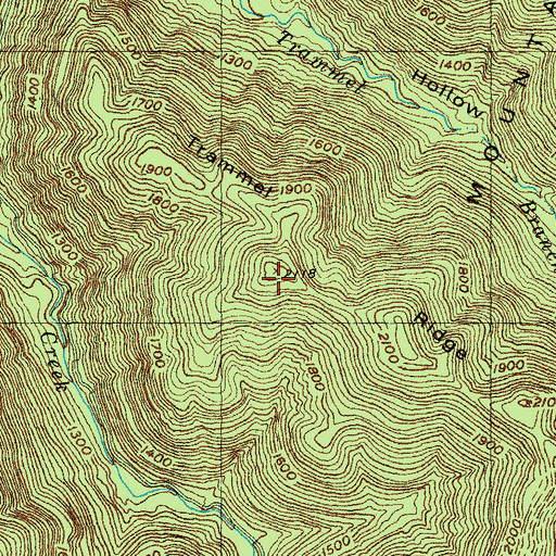 Topographic Map of Trammel Ridge, TN
