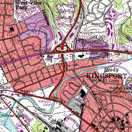 Topographic Map of Tranbarger Hollow, TN