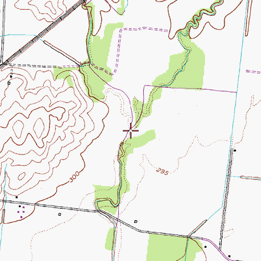 Topographic Map of Troy Creek, TN