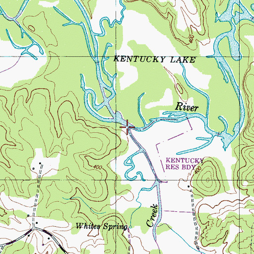 Topographic Map of Turkey Creek, TN