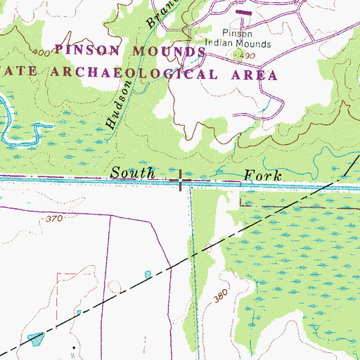 Topographic Map of Turkey Creek, TN