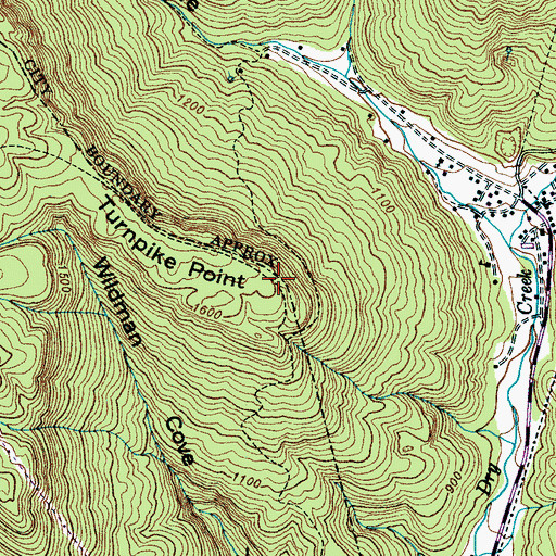 Topographic Map of Turnpike Point, TN