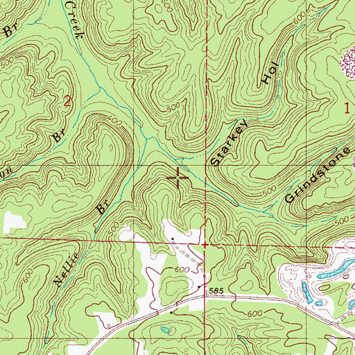 Topographic Map of Starkey Hollow, AL