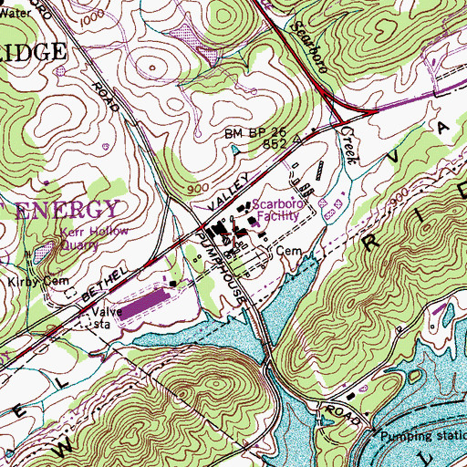 Topographic Map of University of Tennessee Agriculture Research Laboratory, TN