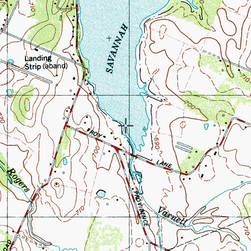 Topographic Map of Varnell Creek, TN