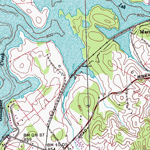 Topographic Map of Vinegar Valley, TN