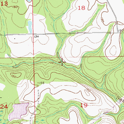 Topographic Map of Steep Hollow, AL