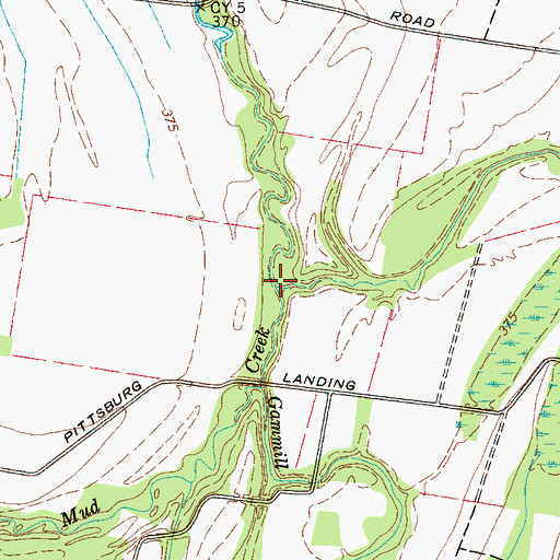 Topographic Map of Walker Branch, TN