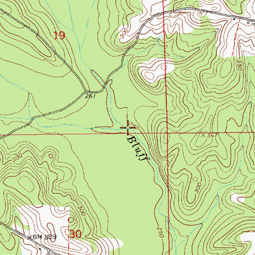 Topographic Map of Stinking Creek, AL
