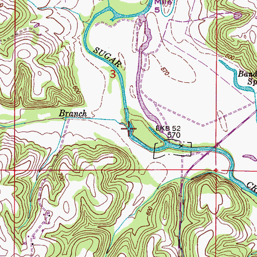 Topographic Map of Stinnet Branch, AL