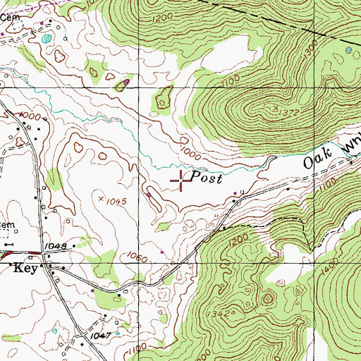 Topographic Map of Whittaker Cove, TN