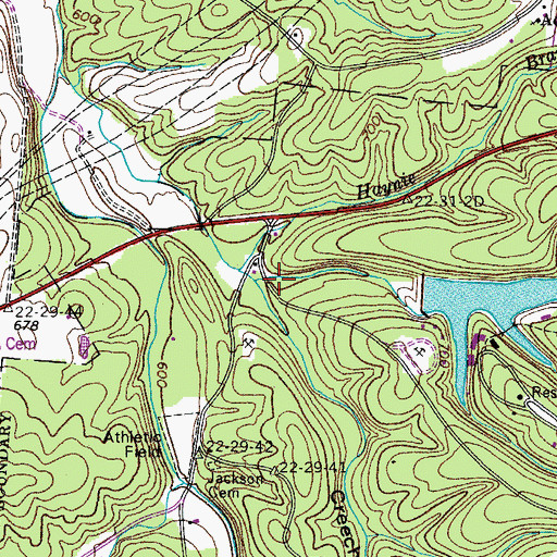 Topographic Map of Wildcat Hollow, TN