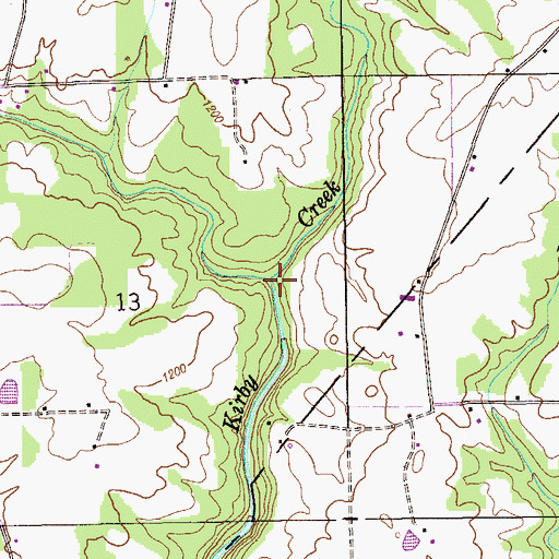 Topographic Map of Stringer Creek, AL