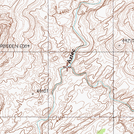 Topographic Map of Tsagieto Canyon, UT