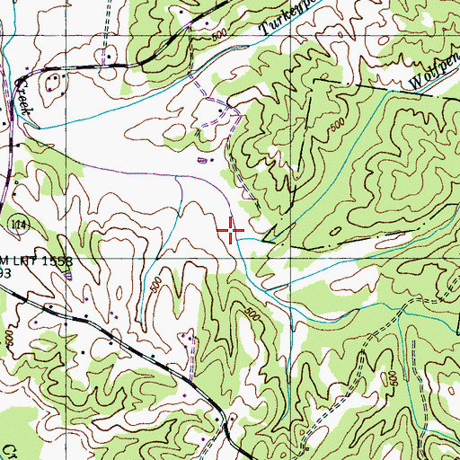 Topographic Map of Wolfpen Branch, TN