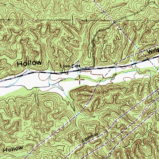 Topographic Map of Wright Hollow, TN