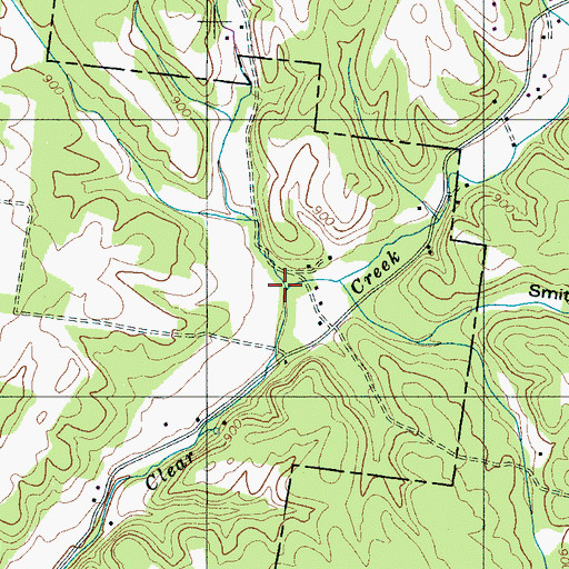 Topographic Map of Yancey Branch, TN