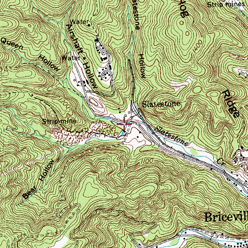 Topographic Map of Airshaft Hollow, TN