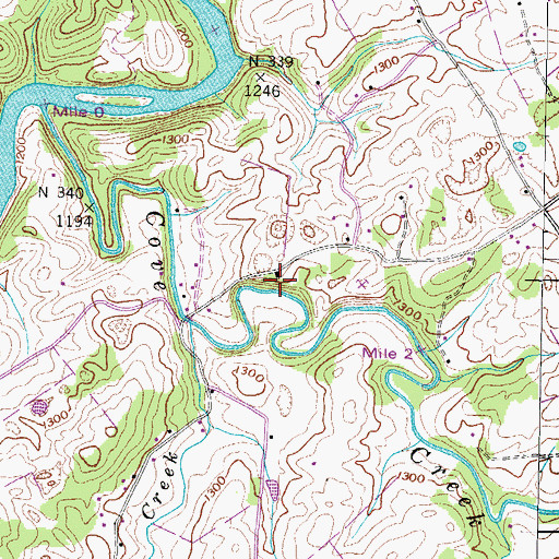 Topographic Map of Allen Chapel, TN