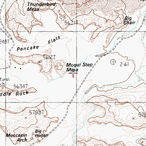 Topographic Map of Tse Biyi, AZ