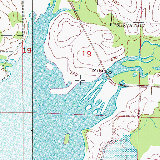 Topographic Map of Swan Creek, AL