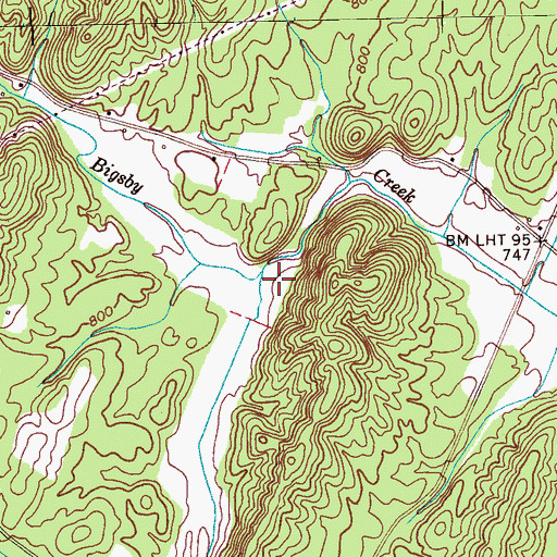 Topographic Map of Apison Fork, TN
