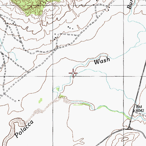 Topographic Map of Tse Chizzi Wash, AZ
