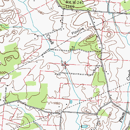Topographic Map of Babb Creek, TN
