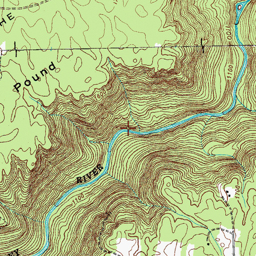 Topographic Map of Balden Gulf, TN