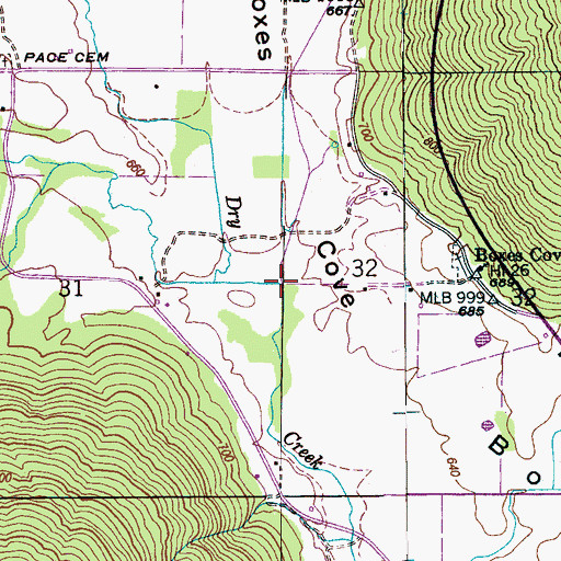 Topographic Map of Talkington Branch, AL