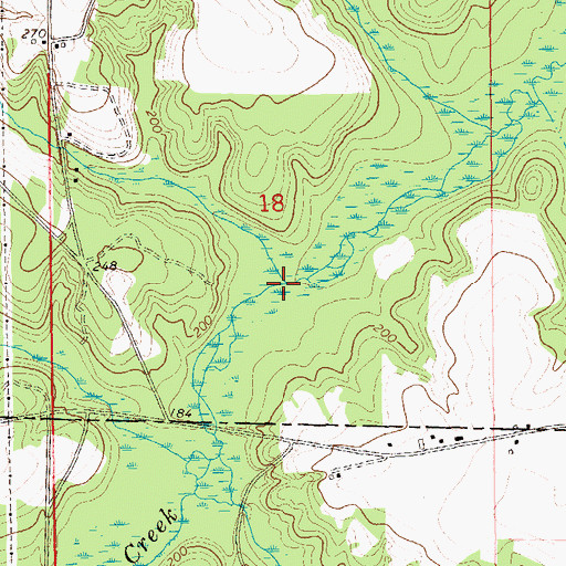 Topographic Map of Tally Branch, AL
