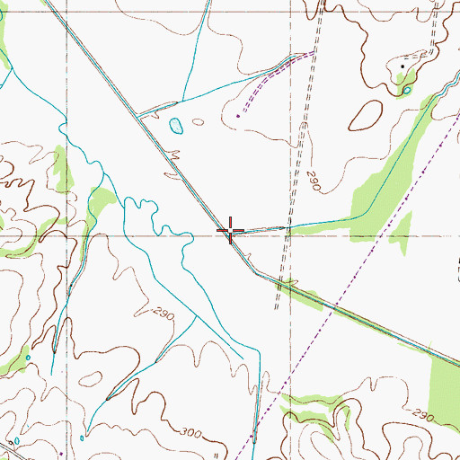 Topographic Map of Bear Creek, TN