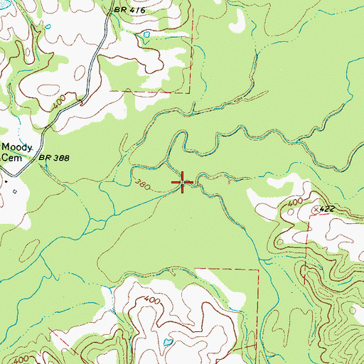 Topographic Map of Beasley Creek, TN