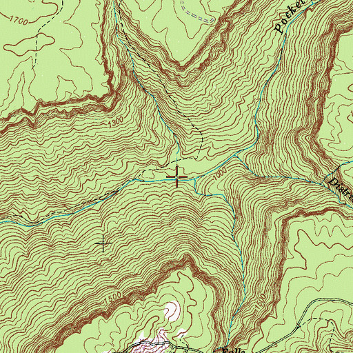 Topographic Map of Bee Branch, TN
