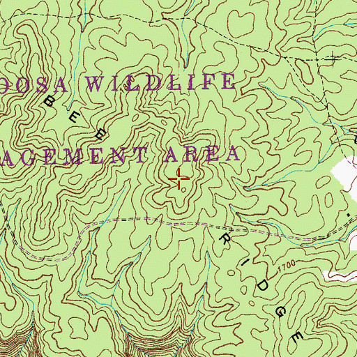 Topographic Map of Bee Ridge, TN