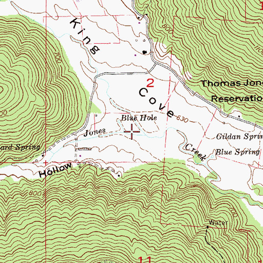 Topographic Map of Tanyard Hollow, AL