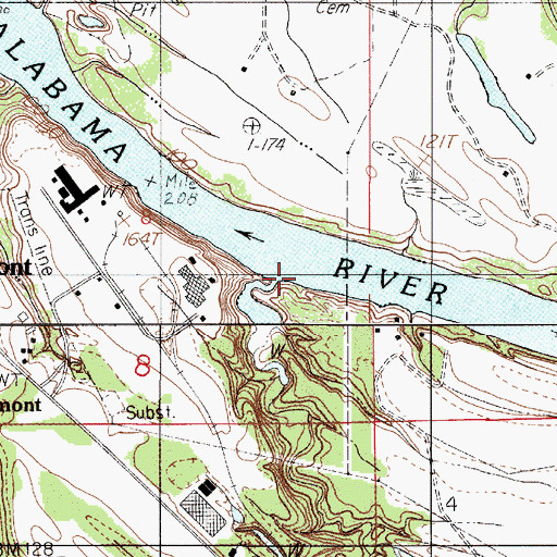 Topographic Map of Tarver Creek, AL