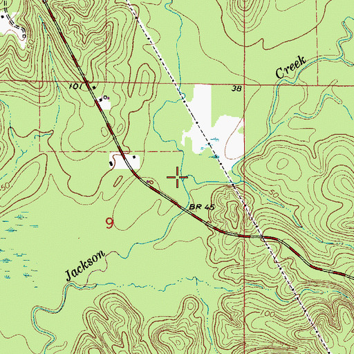 Topographic Map of Tattilaba Creek, AL