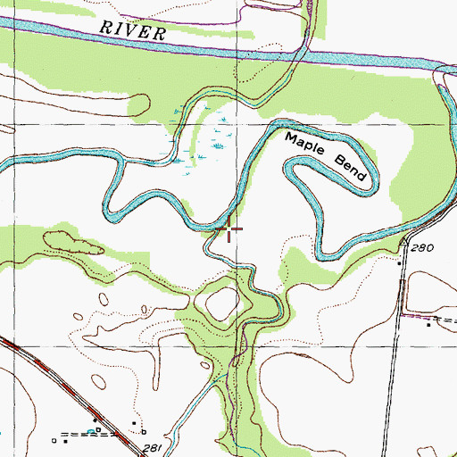 Topographic Map of Biffle Creek, TN