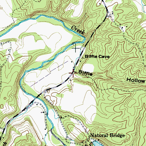 Topographic Map of Biffle Hollow, TN