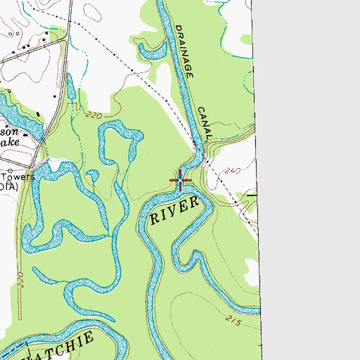 Topographic Map of Big Creek, TN