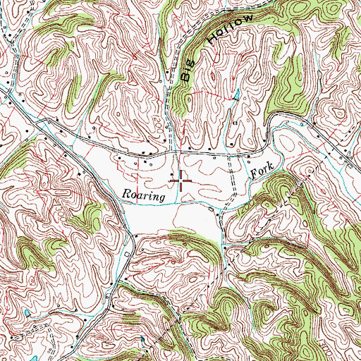 Topographic Map of Big Hollow, TN